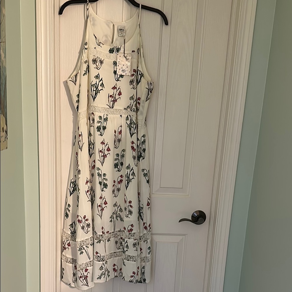 LC Lauren Conrad Cream Halter Maxi Sundress